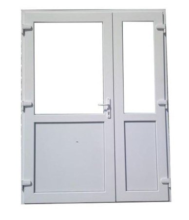 Drzwi zewnętrzne sklepowe (kolor: biały, strona: lewa, szerokość: 180 cm)
